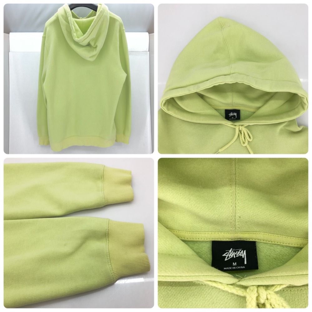 05w001032 ステューシー STUSSY プルオーバーパーカー 黄緑