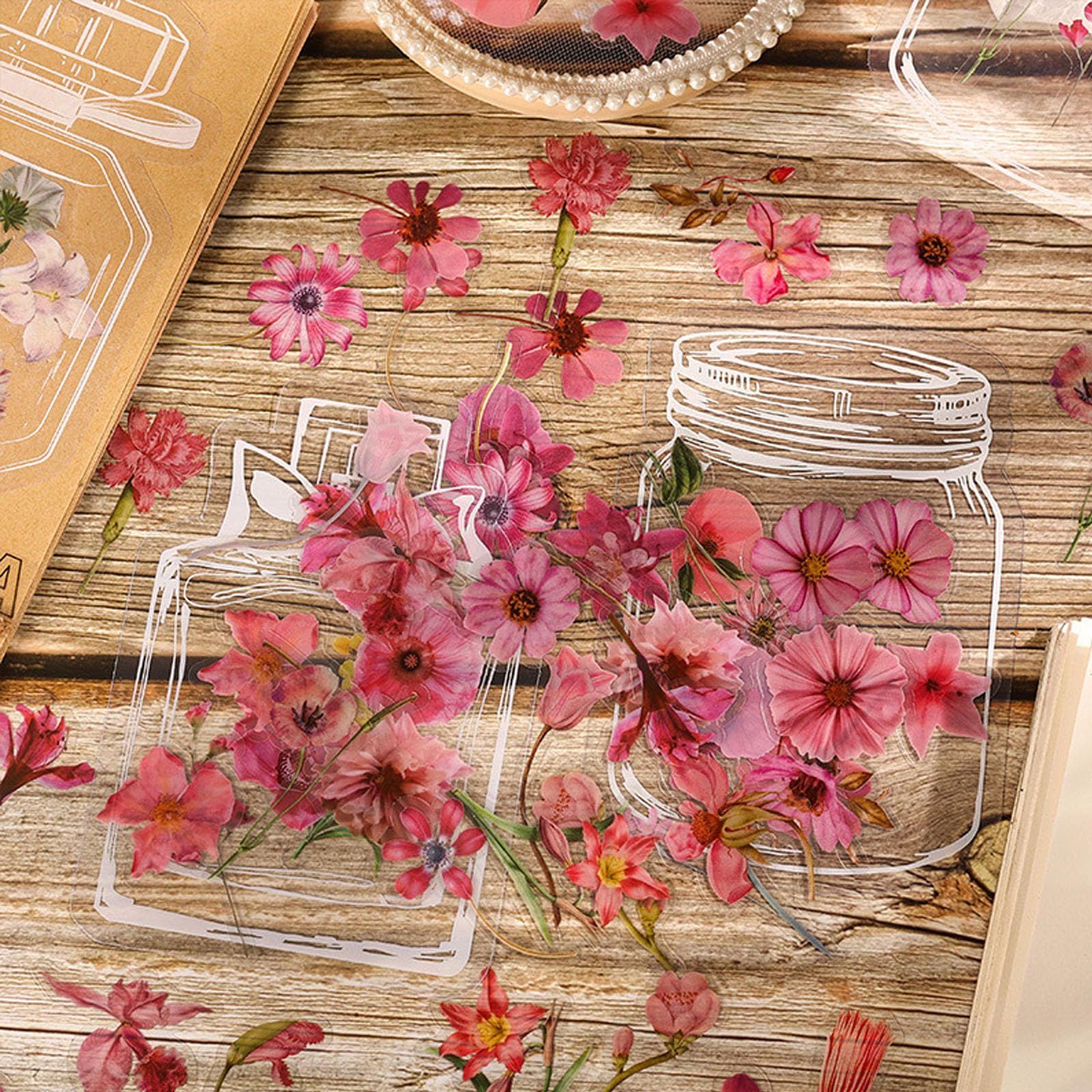 しおページ CHUXI 200枚セット ドライフラワーのしおり 手作り ステッ