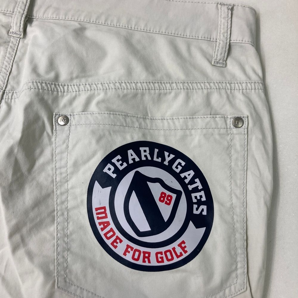 PEARLY GATES ホワイト ストレッチ ゴルフ パンツ SIZE 6 サイズ：6