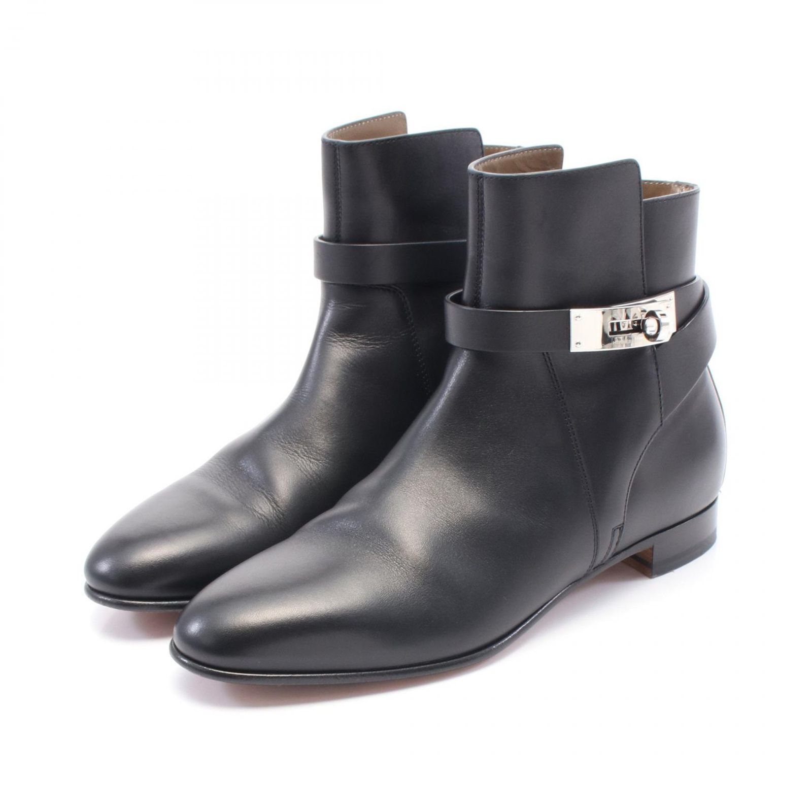 今話題のアイテムを ショートブーツ エルメス HERMES ネオ 黒 37.5 靴