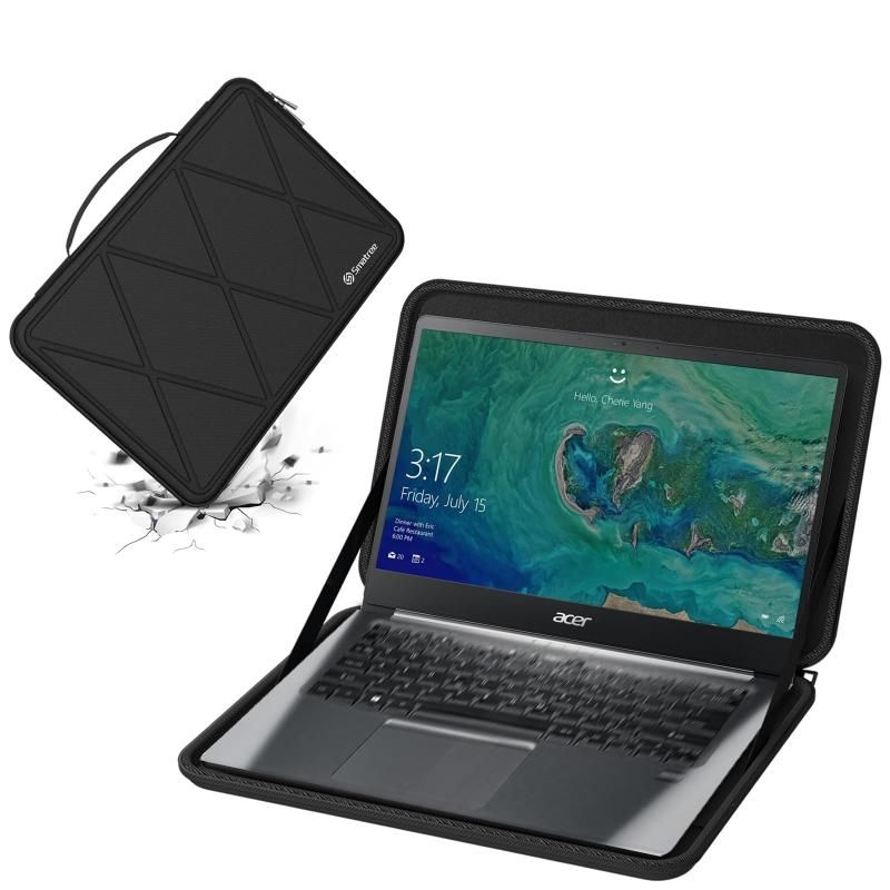 Smatree ハード EVA 保護スリーブケース Acer ラップトップ用 For Acer 14インチ X8243 Black-For Acer 14インチ X8243