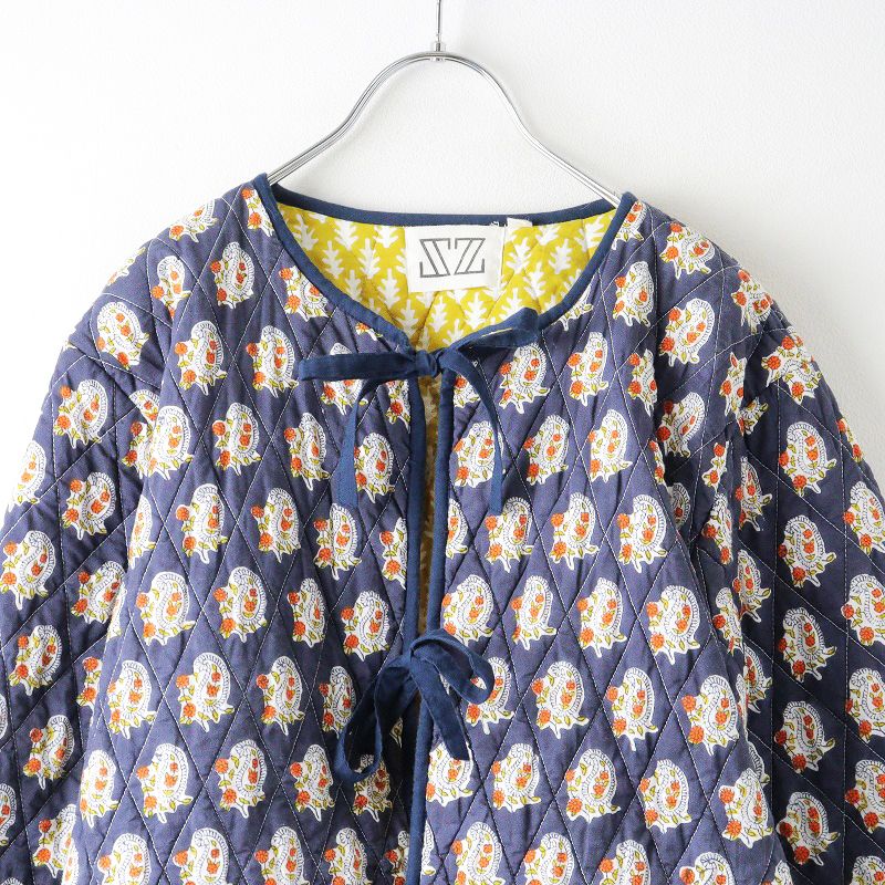 美品 2022AW エスゼットブロックプリント SZ BLOCKPRINTS MANJU JACKET 