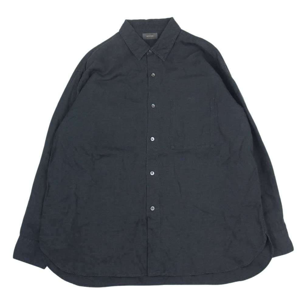 WIRROW ブラック 長袖シャツ WIRROW ブラック 長袖シャツ