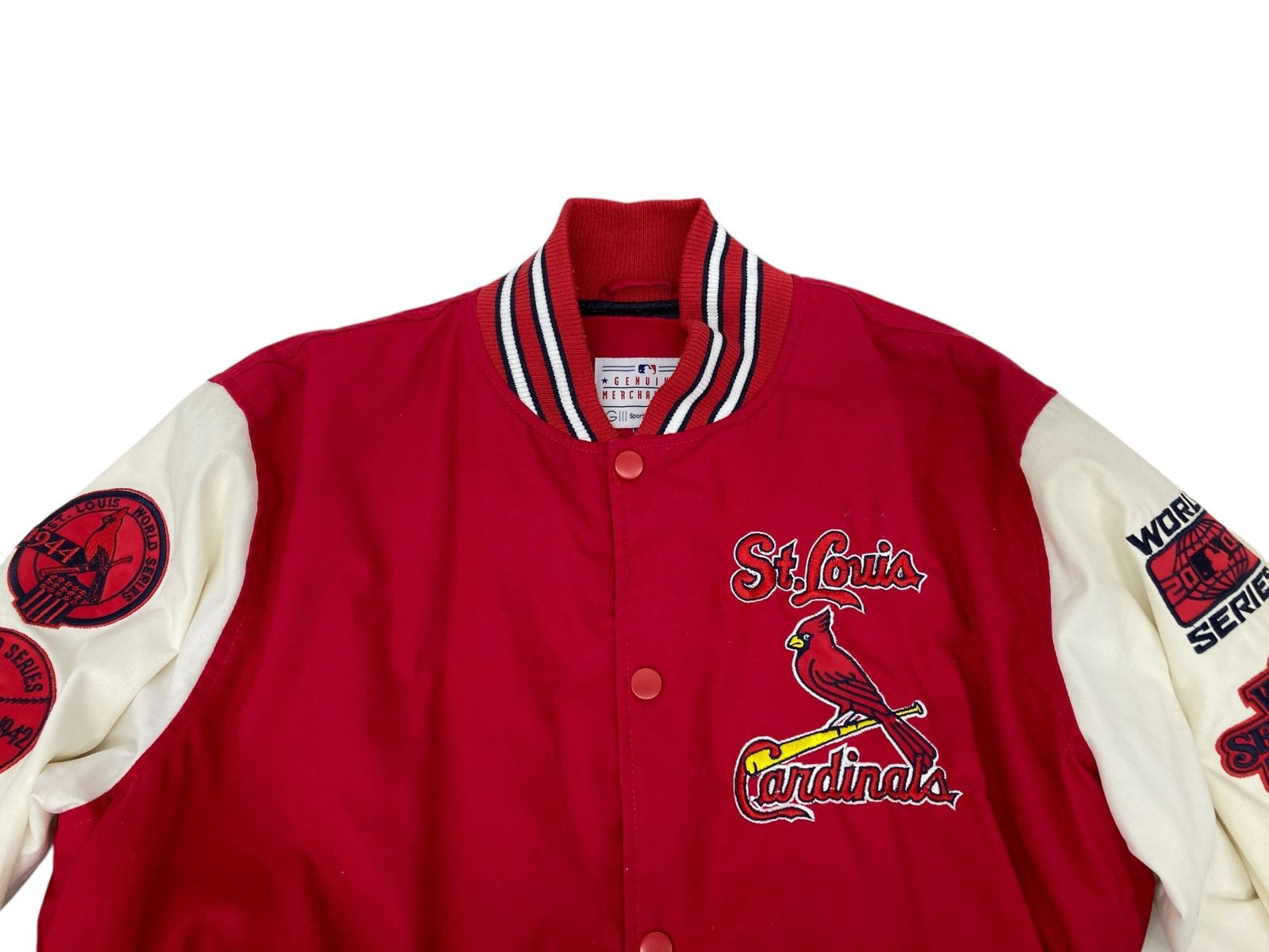 メンズ セントルイス・カージナルス スタジアムジャケット レッド