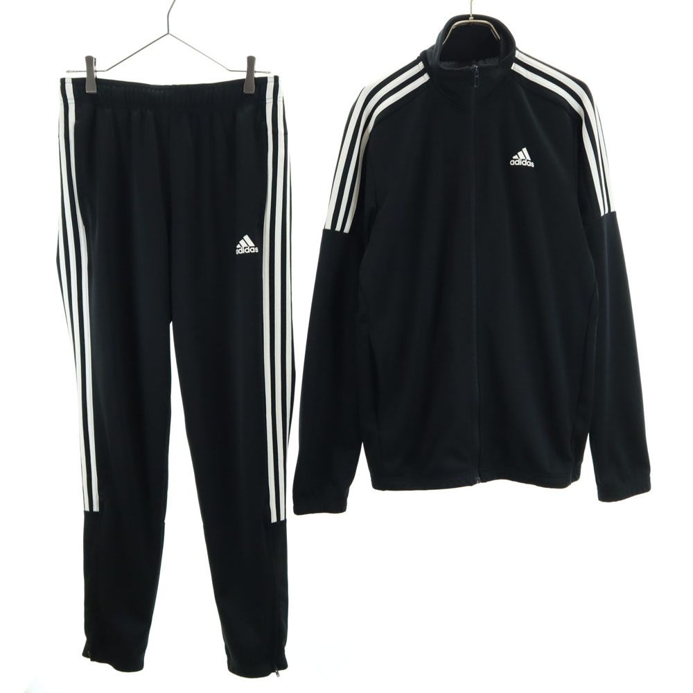 アディダス トラックジャケット 上下 セットアップ L ブラック adidas ジャージ メンズ