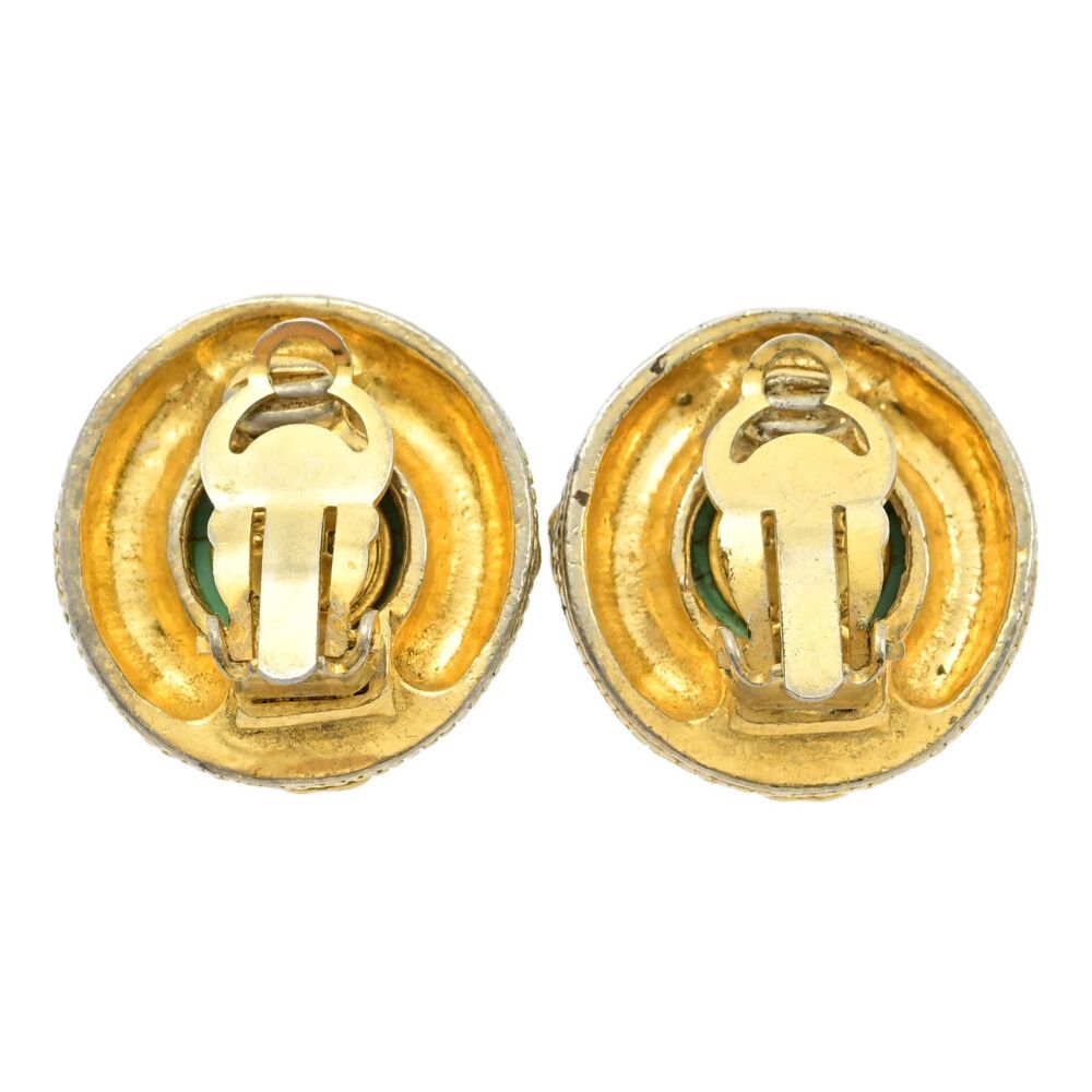 ターコイズシャネルCHANEL ラウンド イヤリング アクセサリー