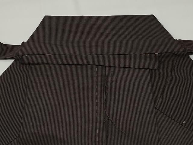 平和屋着物○男性 馬乗り袴 縞 正絹 逸品 CAAW8118yc