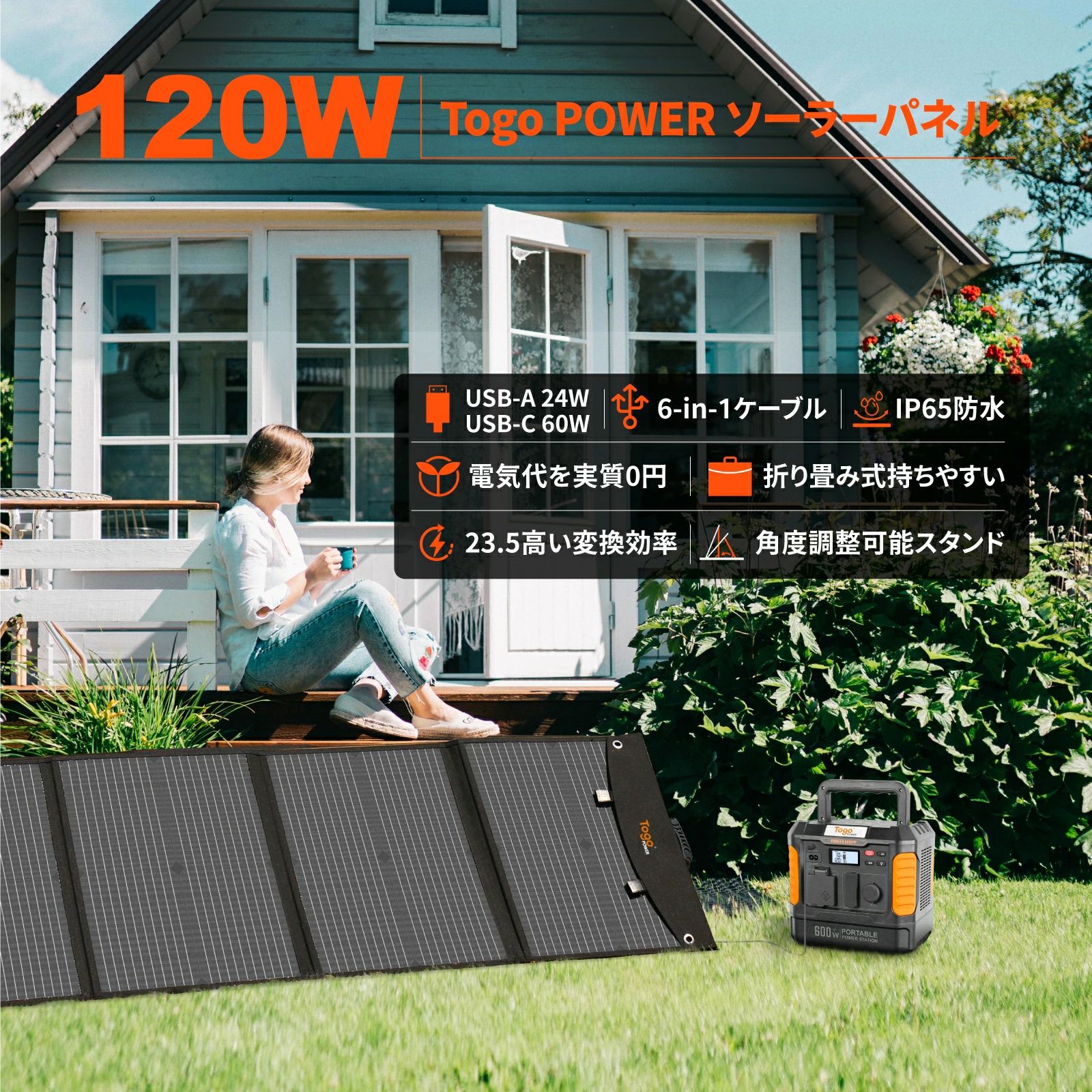120W ソーラーパネル