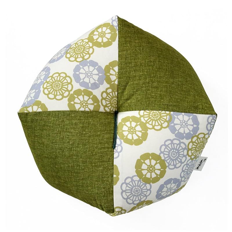 おじゃみ座布団 Mサイズ 京都洛中高岡屋 フローラルグリーン×萌黄 0