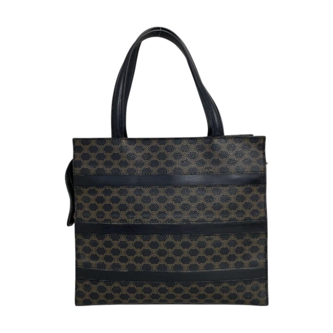 希少 セリーヌ 黒マカダム トートバッグ スクエア 肩掛け 5017 - メルカリ