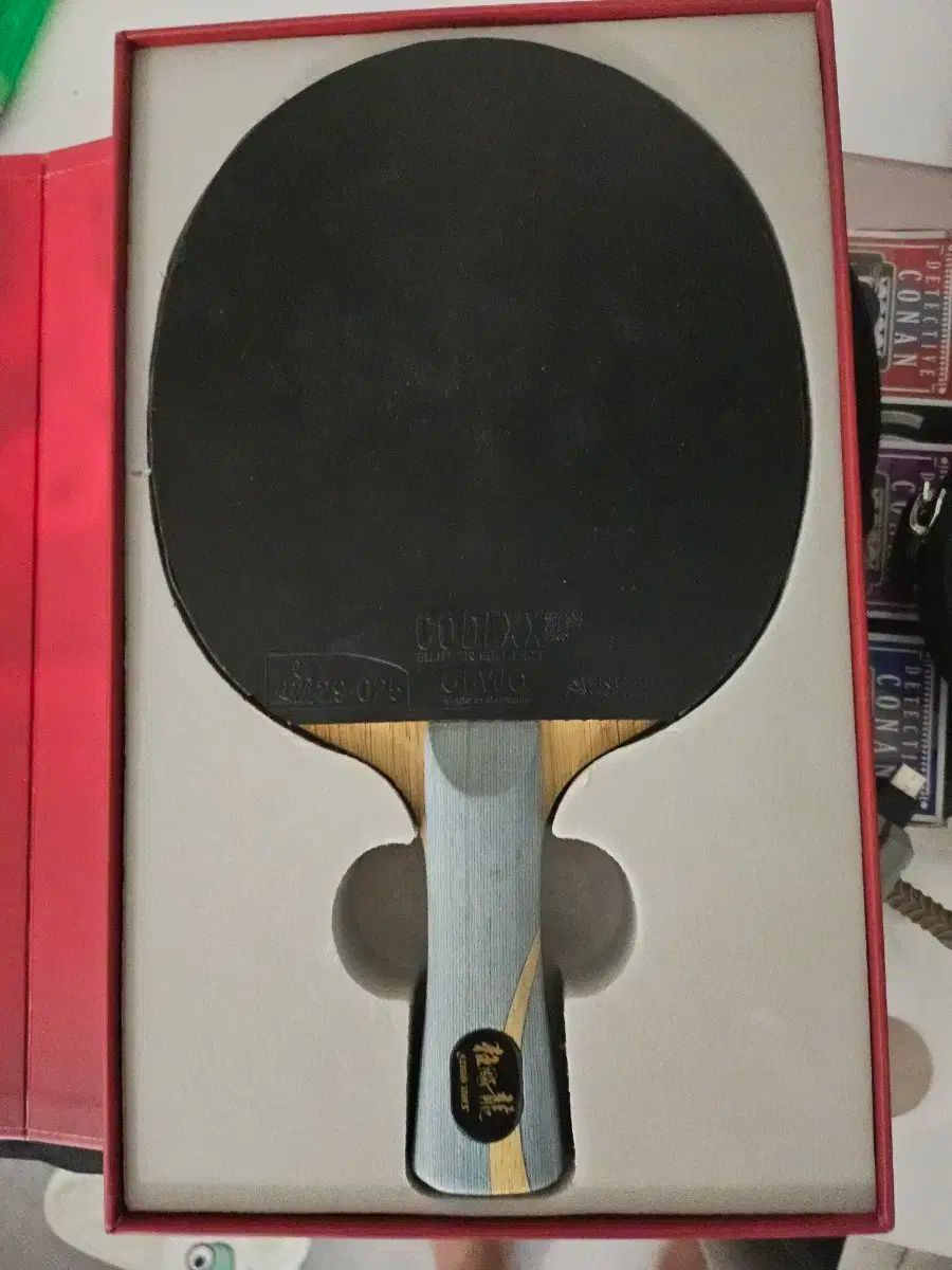 W968 No.001 新品未開封　卓球ラケット キョウヒョウ龍5（国チーム用、W968）刻印付き