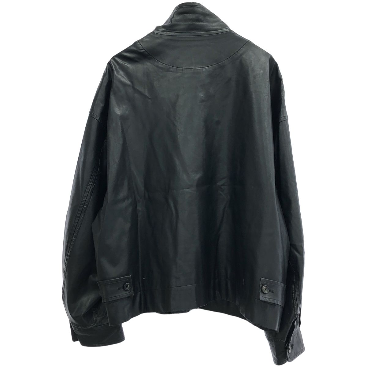 stein シュタイン 20AW OVER SLEEVE FAKE LEATHER JACKET フェイク