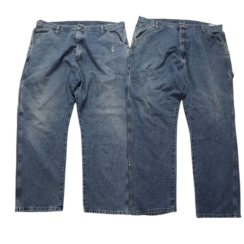 古着卸 Wrangler ラングラー パンツ 8枚セット メンズ 38 40 ペインター フェード コインポケット 古着 NC1350 KIN-KAAI_COM