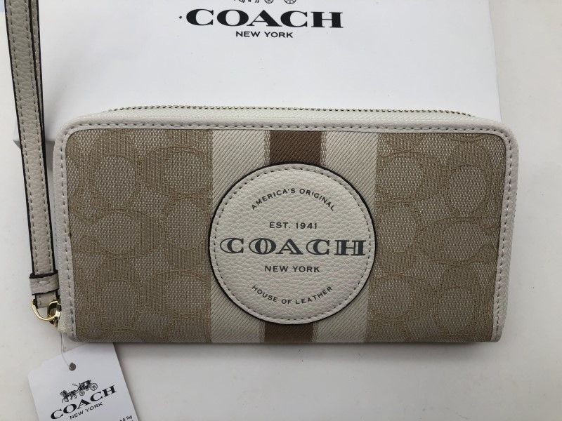 コーチ COACH 長財布 財布 SV/GN シグネチャー ラウンドファスナー レディース ストラップ 新品 C9073 h179