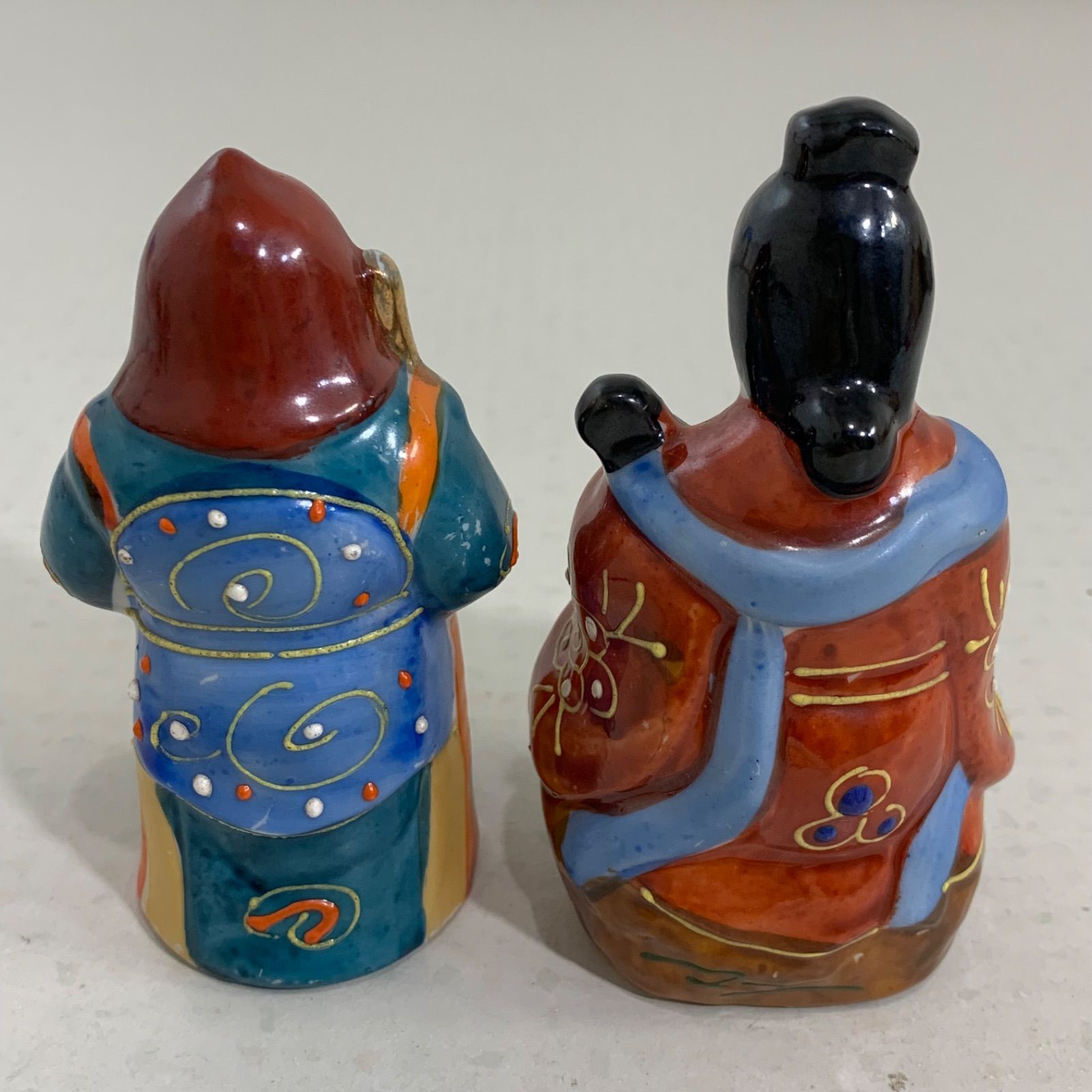 当時物 九谷焼 七福神 ミニサイズ 陶器製 恵比寿 大黒天 布袋尊 福禄寿