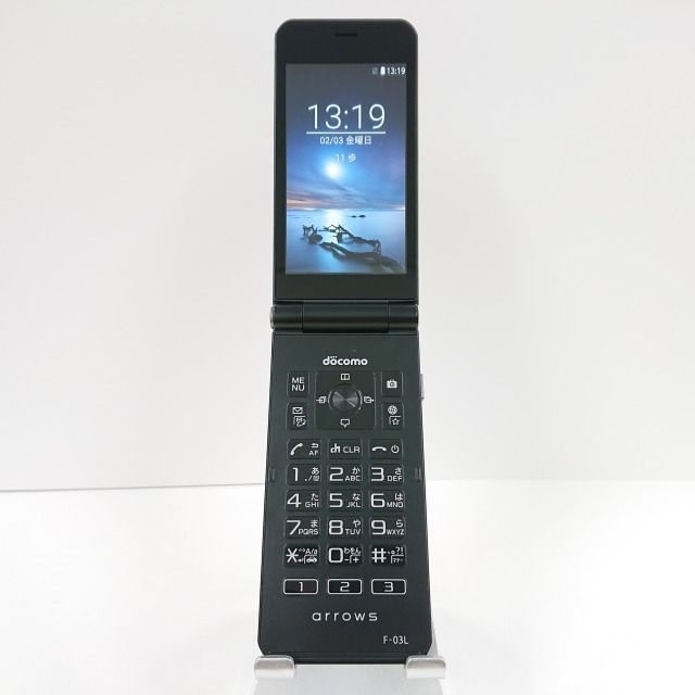 arrows ケータイ F-03L ドコモ ブラック 送料無料 本体 c06544
