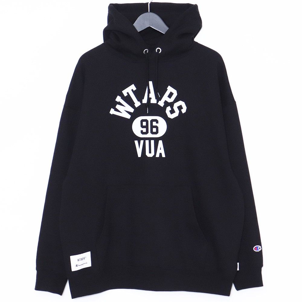 WTAPS × CHAMPION Hooded Lサイズ ブラック C8-B114