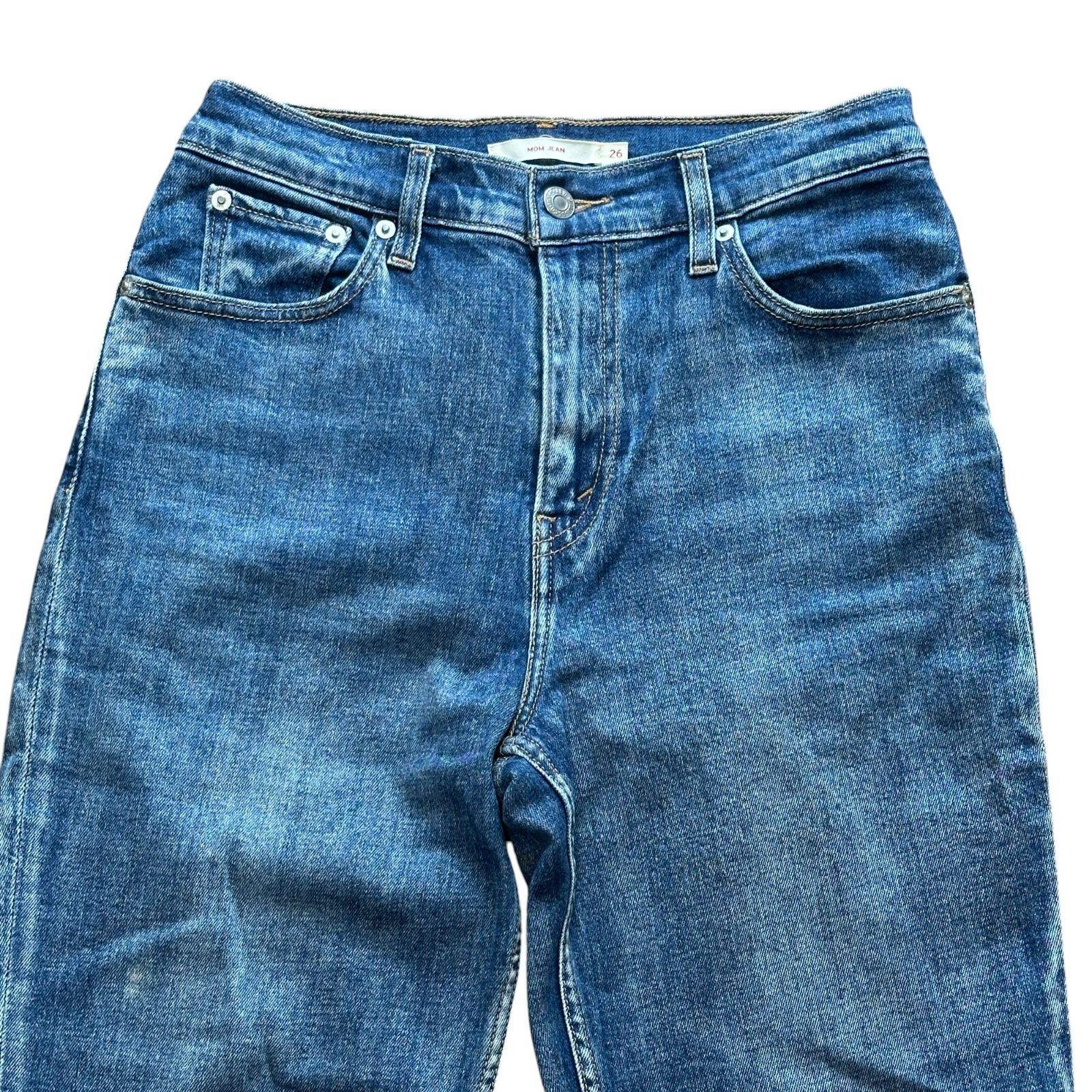 LEVI'S MOM JEAN レディースM サイズW26 クロップド ハイ
