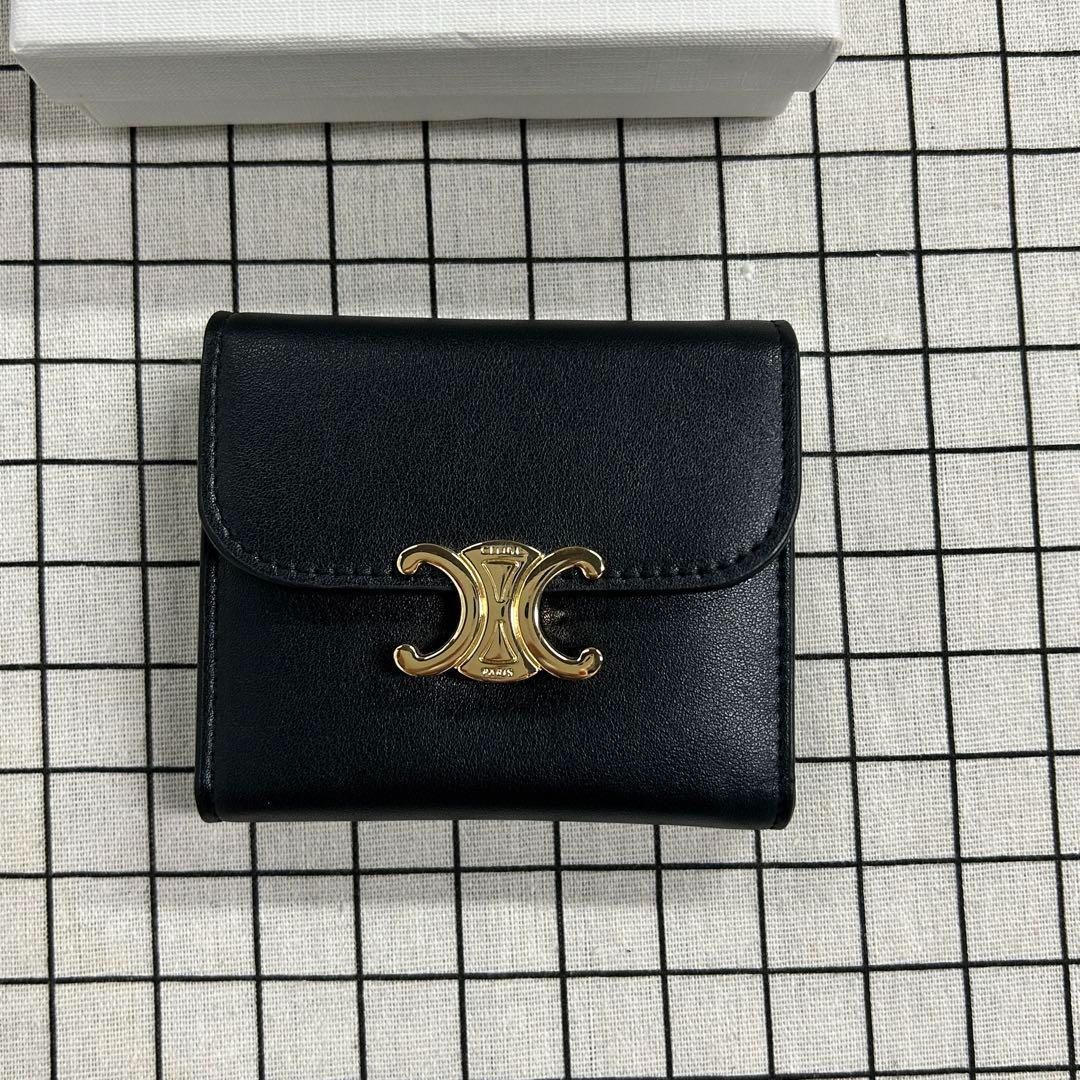 楽天市場】CELINE セリーヌ トリオンフ 黒 ブラック シルバー