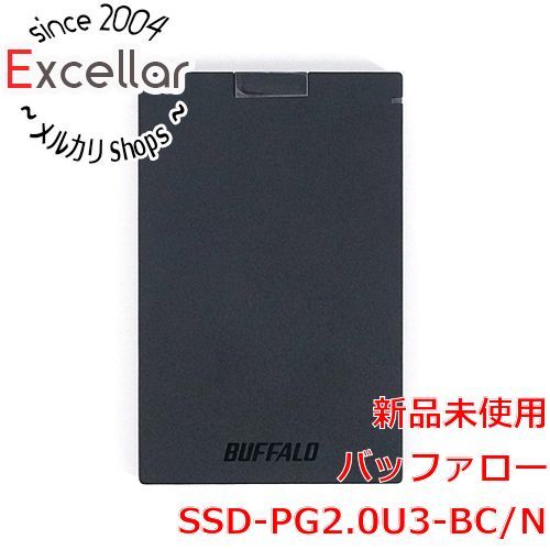 bn:15] BUFFALO 外付けSSD SSD-PG2.0U3-BC/N 2TB ブラック - 家電・PC