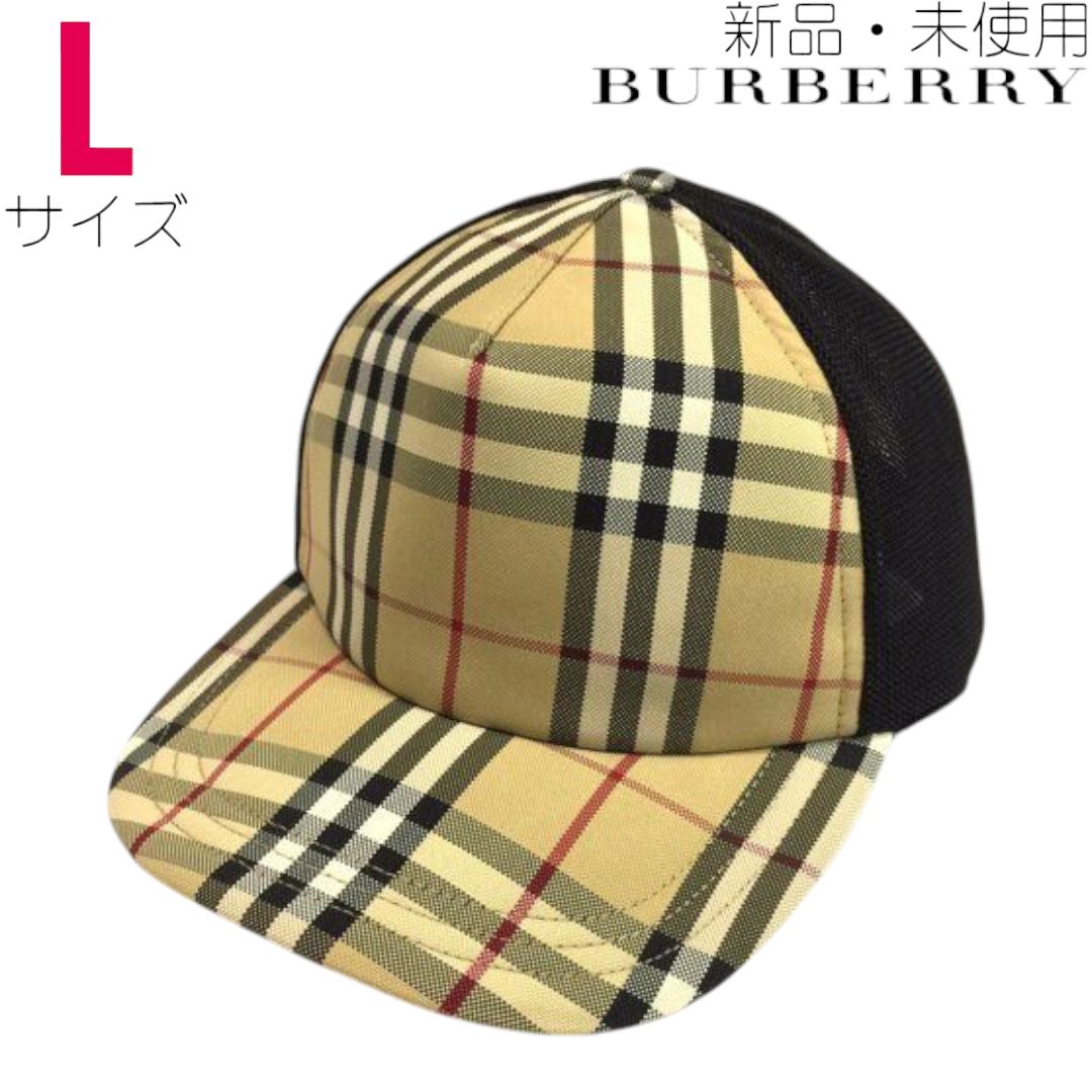 |♥ バーバリー BURBERRY 8070787|A7028 キャップ ベースボールキャップ L 帽子 ブランド小物 ノバチェック アーカイブベージュ ブラック 6265700