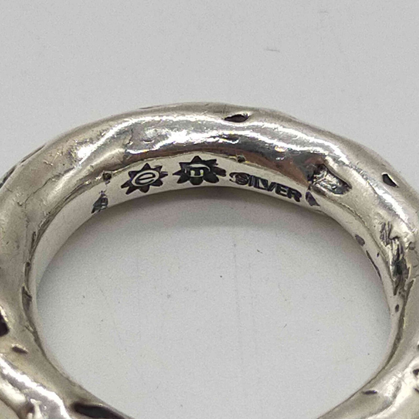 e.m. リング シルバー925 両面ブラックジルコニア 15号 e.m. リング シルバー925 両面ブラックジルコニア 15号 e.m.
