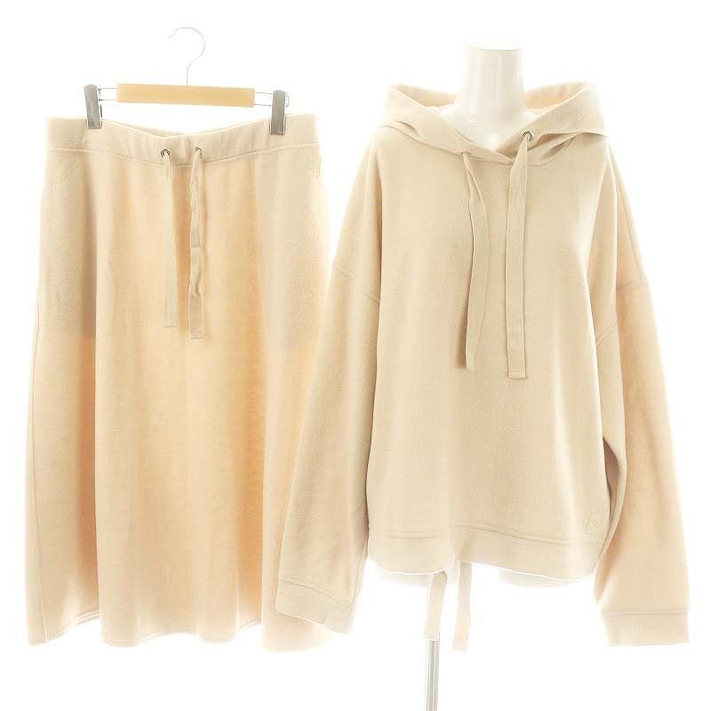 マックスマーラ ウィークエンドライン MAX MARA WEEKEND LINE Mikina フーディ パーカー フ スカート ロング セットアップ L ベージュ |DF OS
