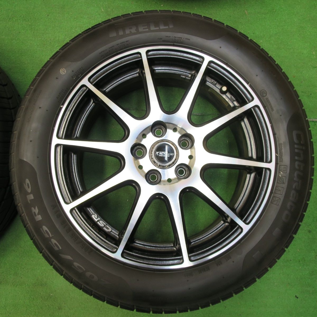 送料無料* バリ溝！21年！9.5分☆インプレッサ 等 205/55R16 ピレリ 