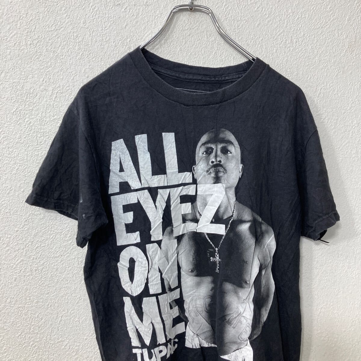 2PAC 半袖 プリントTシャツ S ブラック トゥーパック プルオーバー 