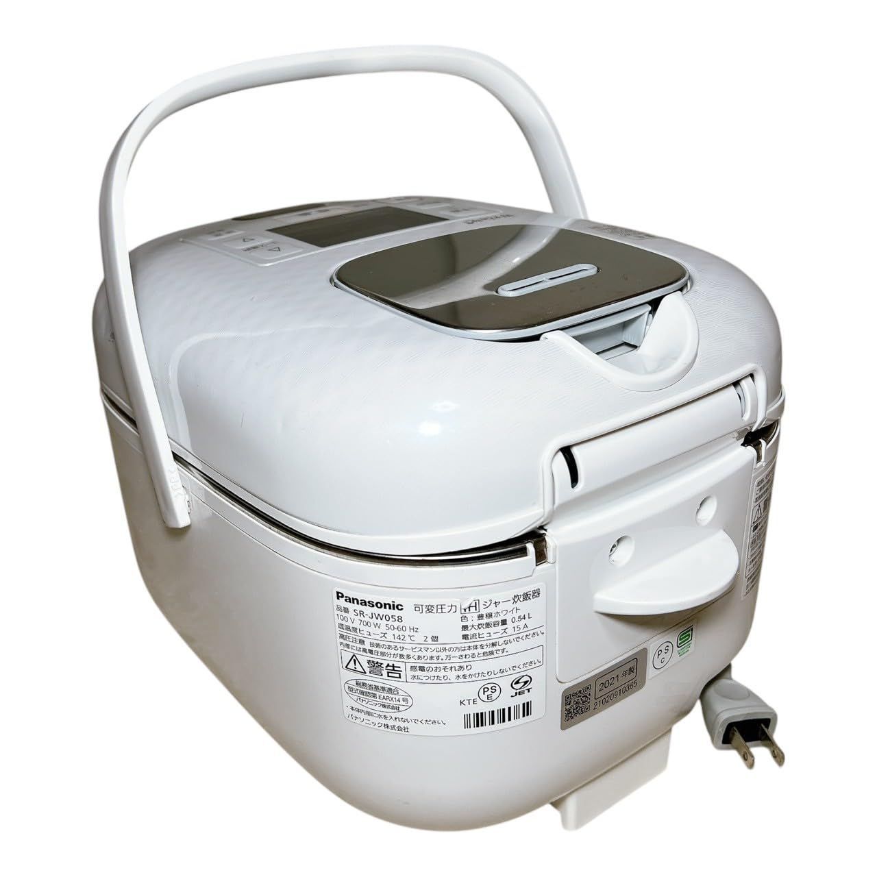 【美品】パナソニック Wおどり炊き IHジャー炊飯器　SR-SJW057 生活家電 Panasonic Wおどり炊き IHジャー炊飯器 3合炊き SR-SJW057
