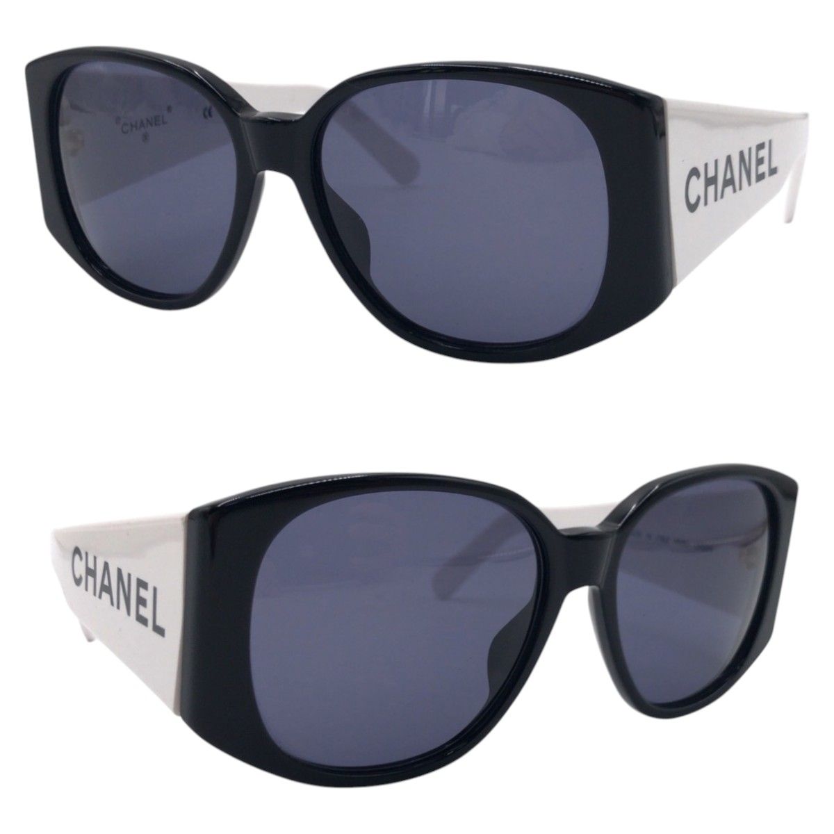 希少 CHANEL シャネル ヴィンテージ バイカラー ブラック ホワイト プラスチック 05251 C0229 サングラス レディース  500587【中古】 - メルカリ