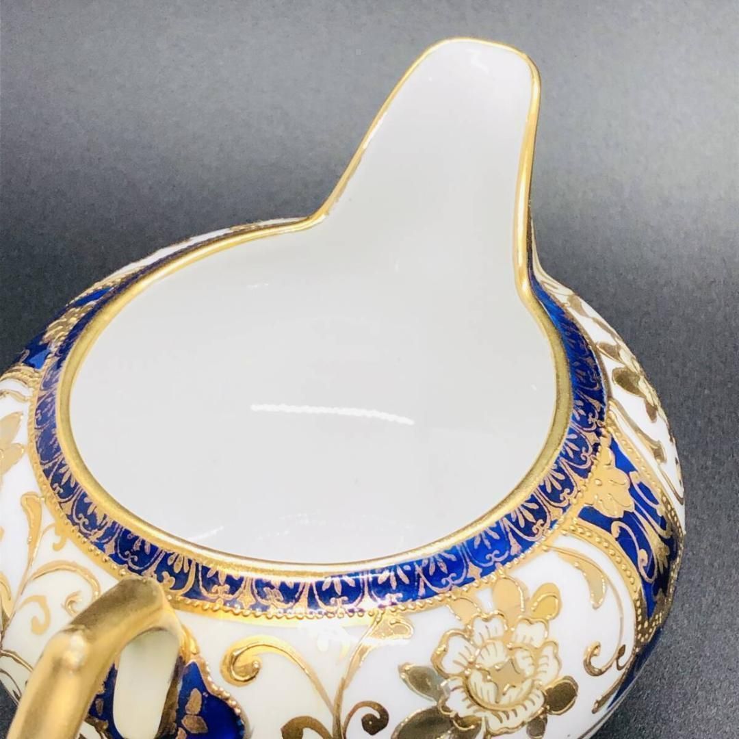 オールドノリタケ カップ＆ソーサー 金彩金盛上湖畔風景白鳥図 有名