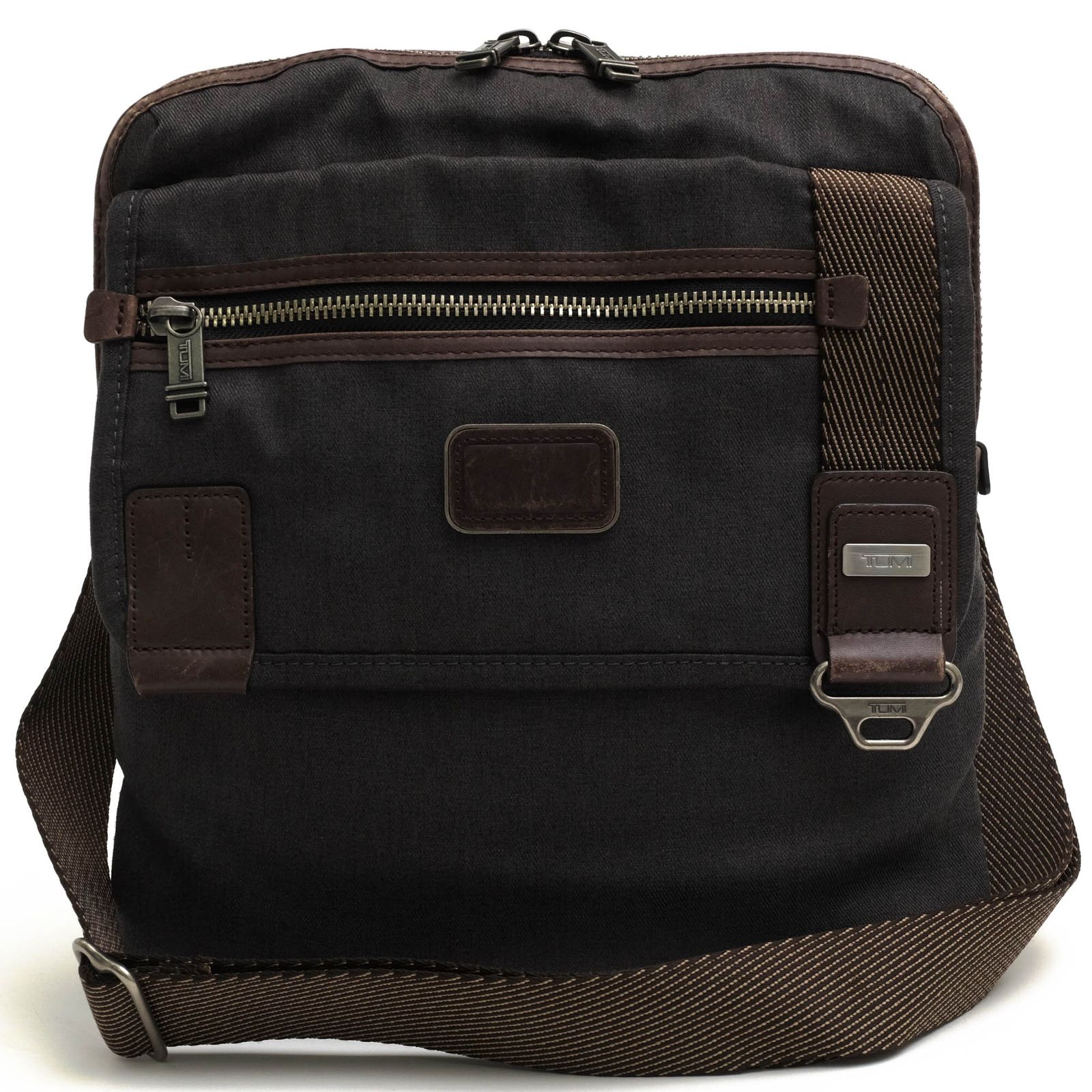 トゥミ TUMI バッグ ショルダーバッグ 鞄 メンズ 男性 男性用 ポリエステル レザー 革 本革 グレー 灰色 22304ATH2 ANNAPOLIS ZIP FLAP アナポリス ジップ フラップ メッセンジャーバッグ