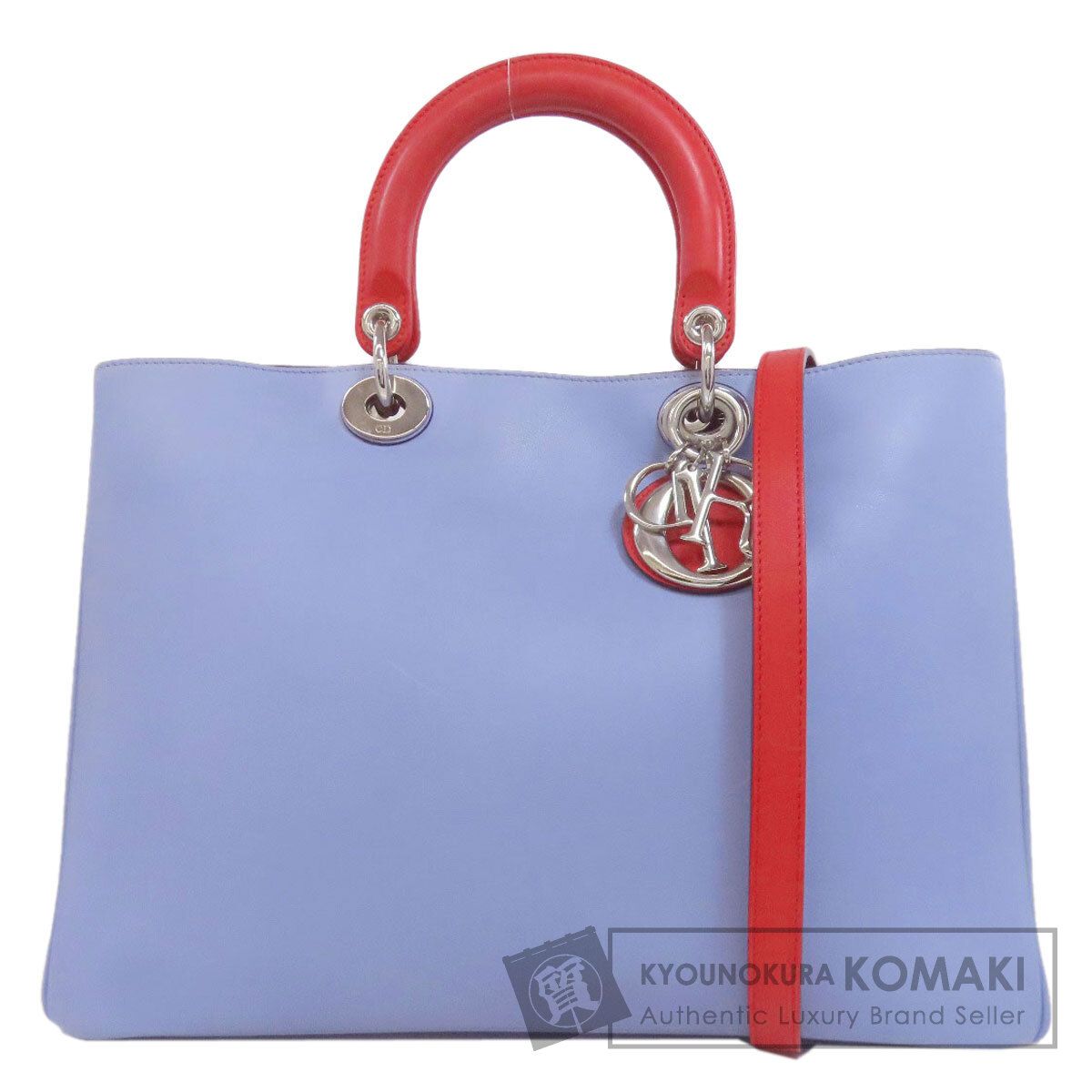 CHRISTIAN DIOR クリスチャンディオール 2WAY トートバッグ カーフ レディース