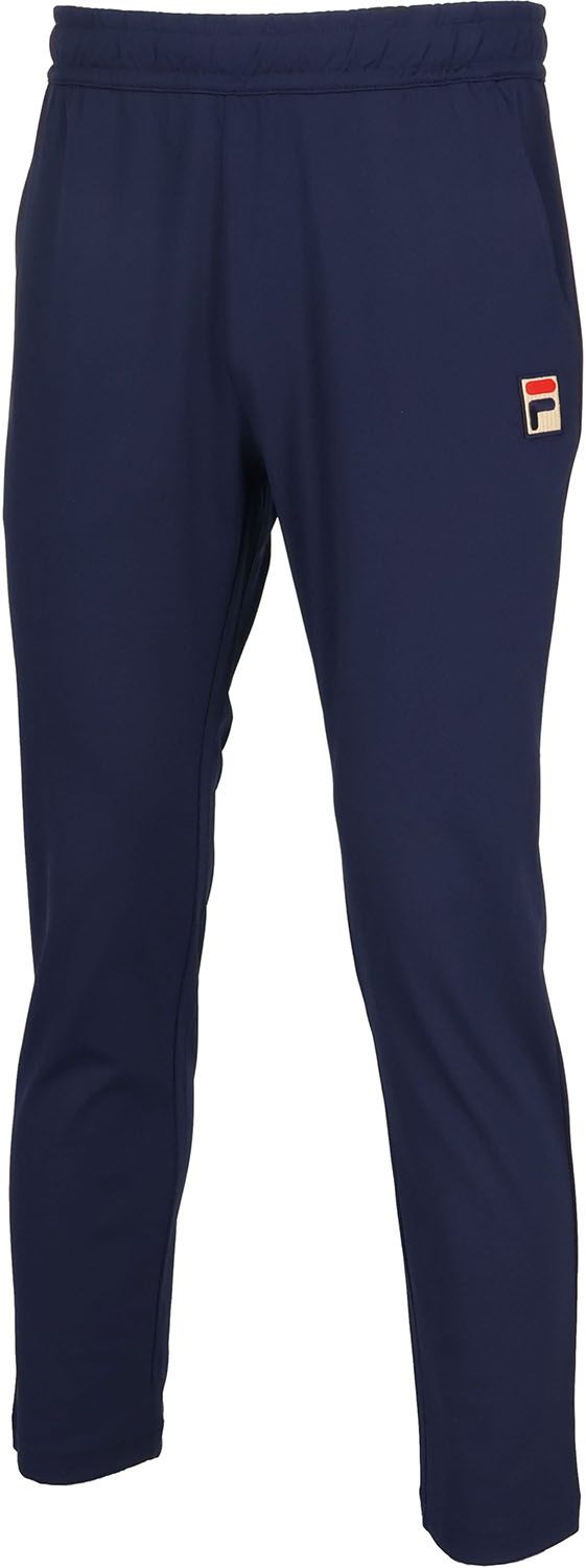 フィラ FILA テニス ロングパンツ メンズ 男性 大人 長ズボン ボトムス ウェア ロゴ ワンポイント デニム風 部活 クラブ サークル スクール 練習 合宿 移動 普段着 デイリー EM0273 20Z ネイビー