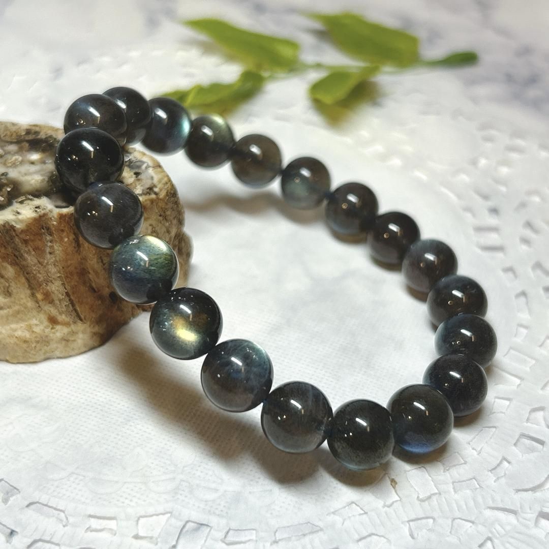 E13892 AAAラブラドライト 10㎜ ブレスレット Labradorite