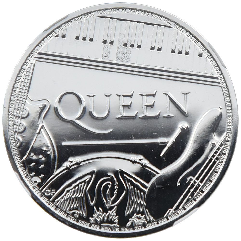 インゴット銀貨　純銀　Queen 1オンス  クイーン　銀　silver999 新品