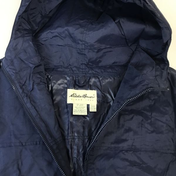 90s/Vintage★エディーバウアー/Eddie Bauer★マウンテンパーカー【レディースXS/紺】ナイロン/フーディーコート/アウター/アウトドア/Coat◆cBH519 90s/Vintage☆エディーバウアー/Eddie Bauer☆マウンテンパーカー
