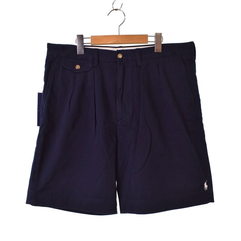 ポロ バイ ラルフローレン Polo by Ralph Lauren BEAMS ビームス別注 2Pleats Short ショートパンツ  ハーフパンツ ショーツ ポニー刺繍 34 紺 ネイビー 11-25-2324-770 - メルカリ