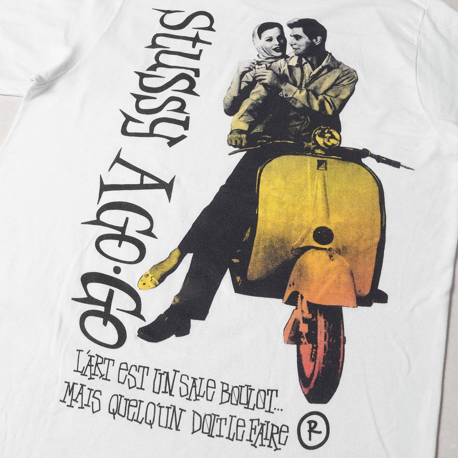 STUSSY ステューシー Tシャツ サイズ:S ローマの休日 ベスパ
