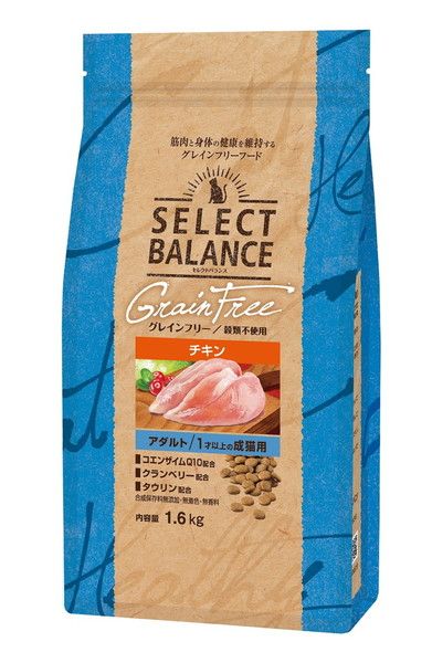 同梱不可 6個セット ベッツ チョイス ジャパン セレクトバランス グレインフリー 猫用 アダルト チキン 1.6kg