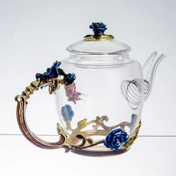 青花後手茶心壷　急須　煎茶道具 青花後手茶心壷 急須 煎茶道具