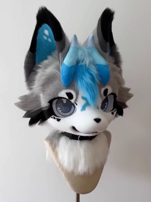 ケモノ 着ぐるみ 犬 ファースーツ フルスーツ ファースーツ 着ぐるみセット NO.228 犬 青 ケモノ ファースーツ