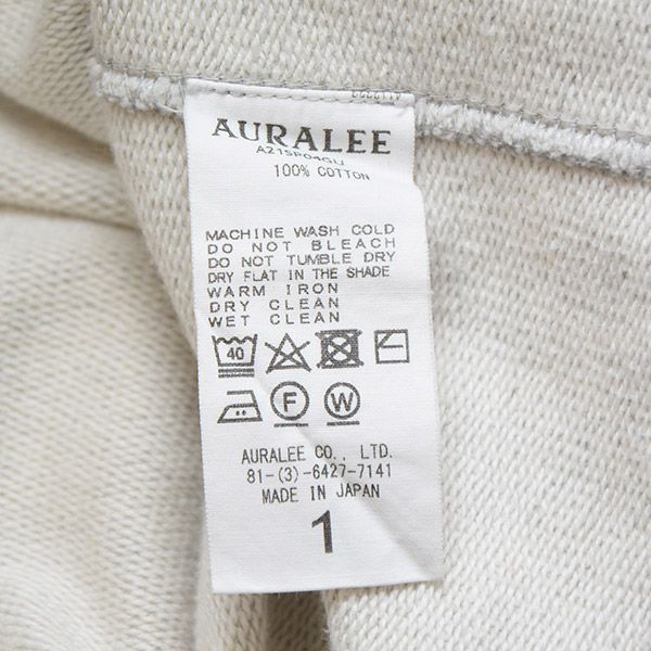 AURALEE SUPER SOFT SWEAT DRAW CODE BIG - メルカリ
