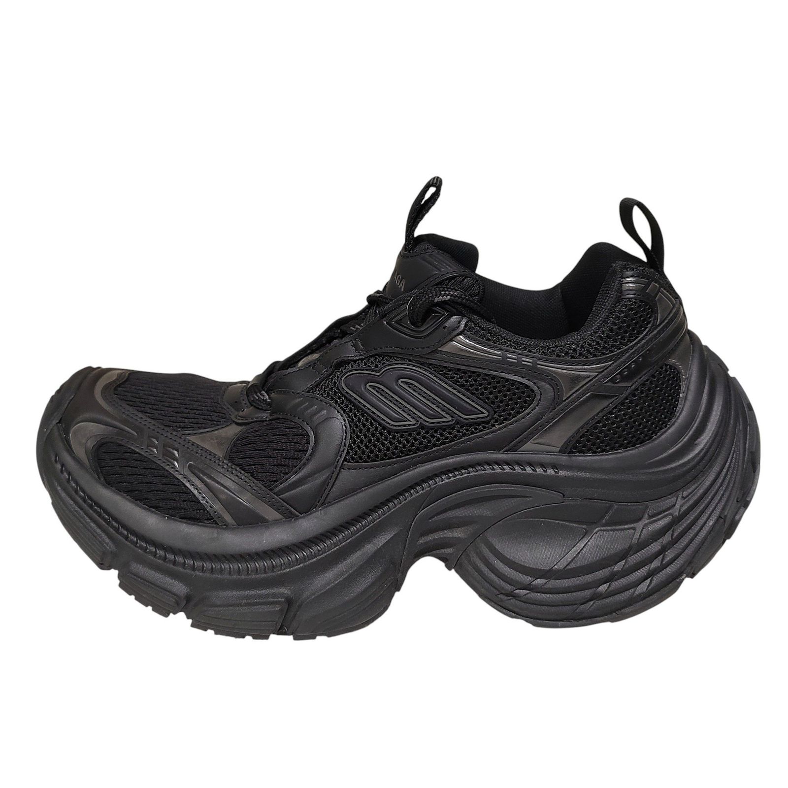 BALENCIAGA ブラック BALENCIAGA バレンシアガ 10 XL メッシュ チャンキーソール