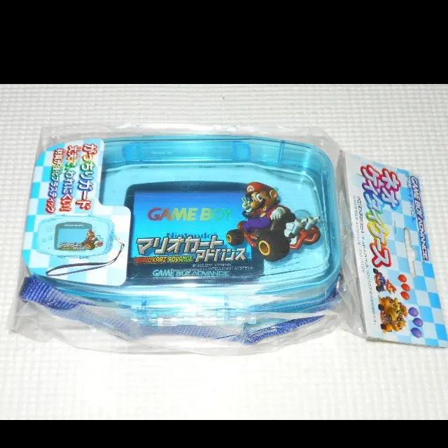 ゲームボーイアドバンス - GBA★ネオケイタイケース クリアブルー マリオカートアドバンス★新品未開封 GBA☆ネオケイタイケース クリアブルー マリオカートアドバンス