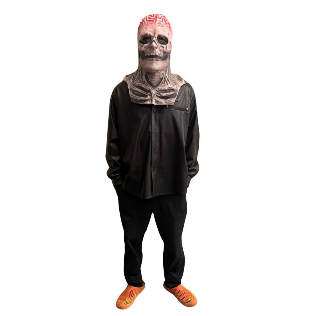 高級模造刀 脇差 蜜柑色柄黒鮫皮 海鼠透し鍔 金尻朱色呂鞘 模造刀 脇差