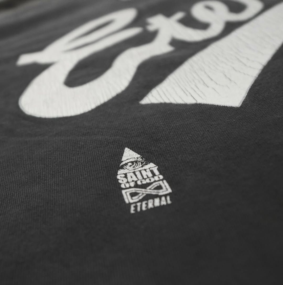SAINT Mxxxxxx × FEAR OF GOD FG_SS TEE/SNT OF GOD/BLK 25SS