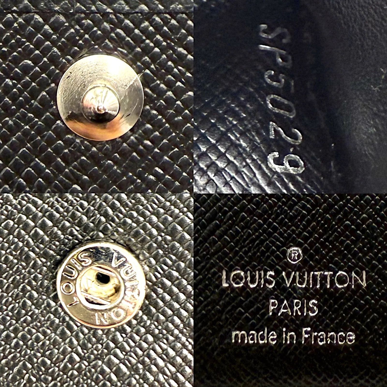 ルイヴィトン ダミエ 二つ折り財布 ブラック マネークリップ 小銭入れ