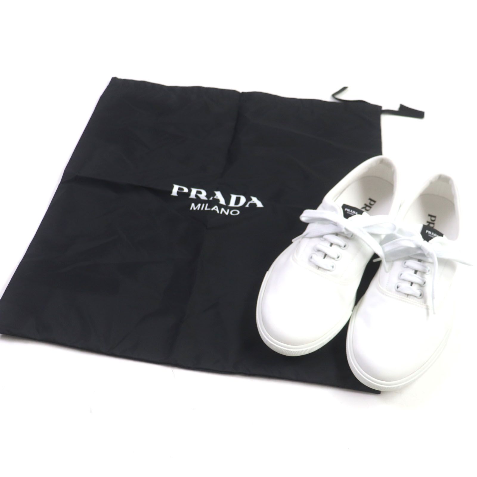 極美品▽PRADA プラダ 2EG326 ナイロンギャバジン レザー